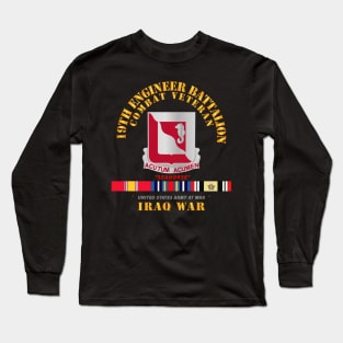 19th Engineer Battalion - Iraq War w SVC Long Sleeve T-Shirt